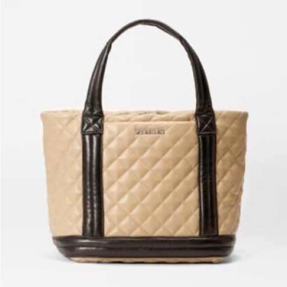 MZ Wallace Small Empire Metro Tote - Camel & Black - Picture 6 of 12